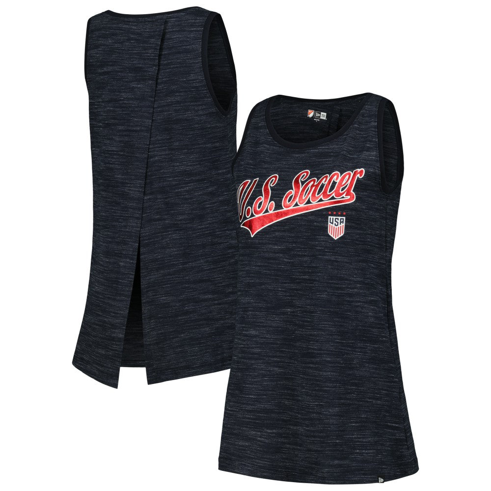 USWNT 5th & Ocean by New Era Women's Athletic Cross Back Tank Top - Navy | New Era online