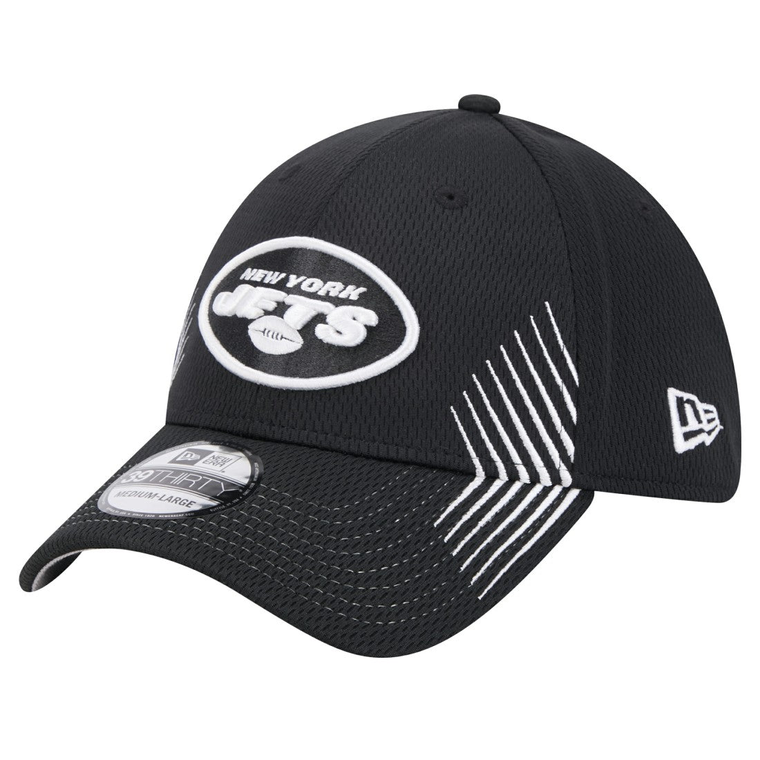 New York Jets New Era Active 39THIRTY Flex Hat - Black sale