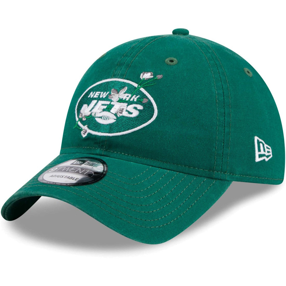 New York Jets New Era Women's Game Day Flower 9TWENTY Adjustable Hat - Green on sale