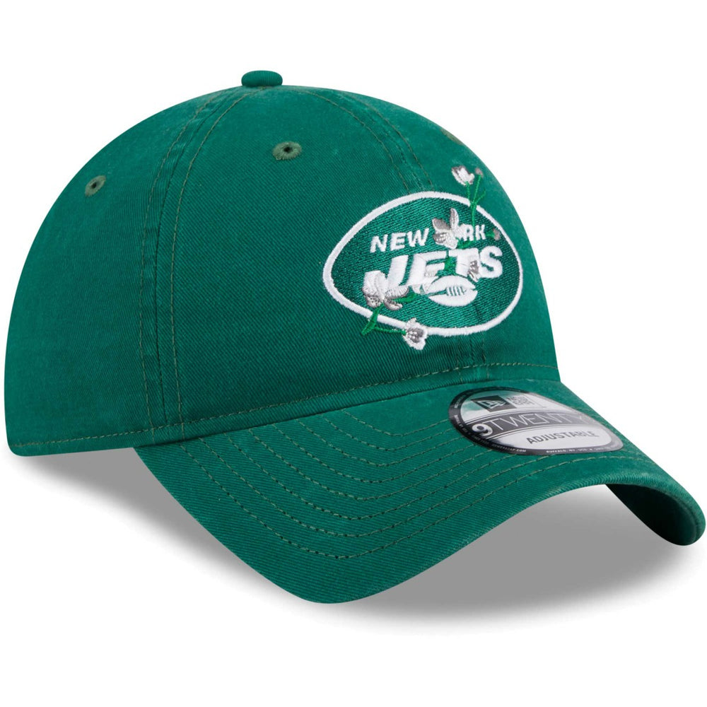 New York Jets New Era Women's Game Day Flower 9TWENTY Adjustable Hat - Green on sale