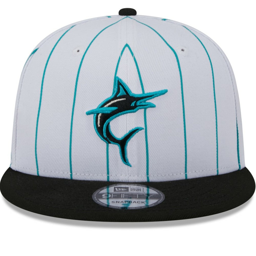 Miami Marlins 2024 Batting Practice 9FIFTY Snapback Hat - White | New Era