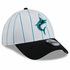 Miami Marlins 2025 Batting Practice 39THIRTY Flex Hat - White | New Era