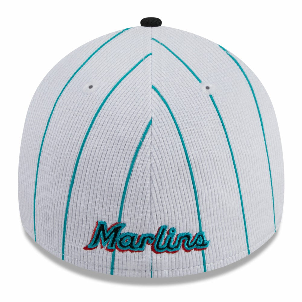 Miami Marlins 2025 Batting Practice 39THIRTY Flex Hat - White | New Era
