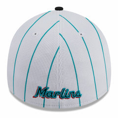 Miami Marlins 2025 Batting Practice 39THIRTY Flex Hat - White | New Era