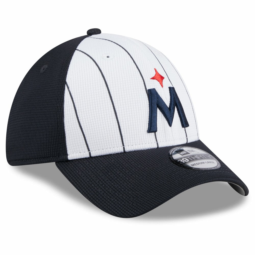 Minnesota Twins 2025 Batting Practice 39THIRTY Flex Hat - White | New Era