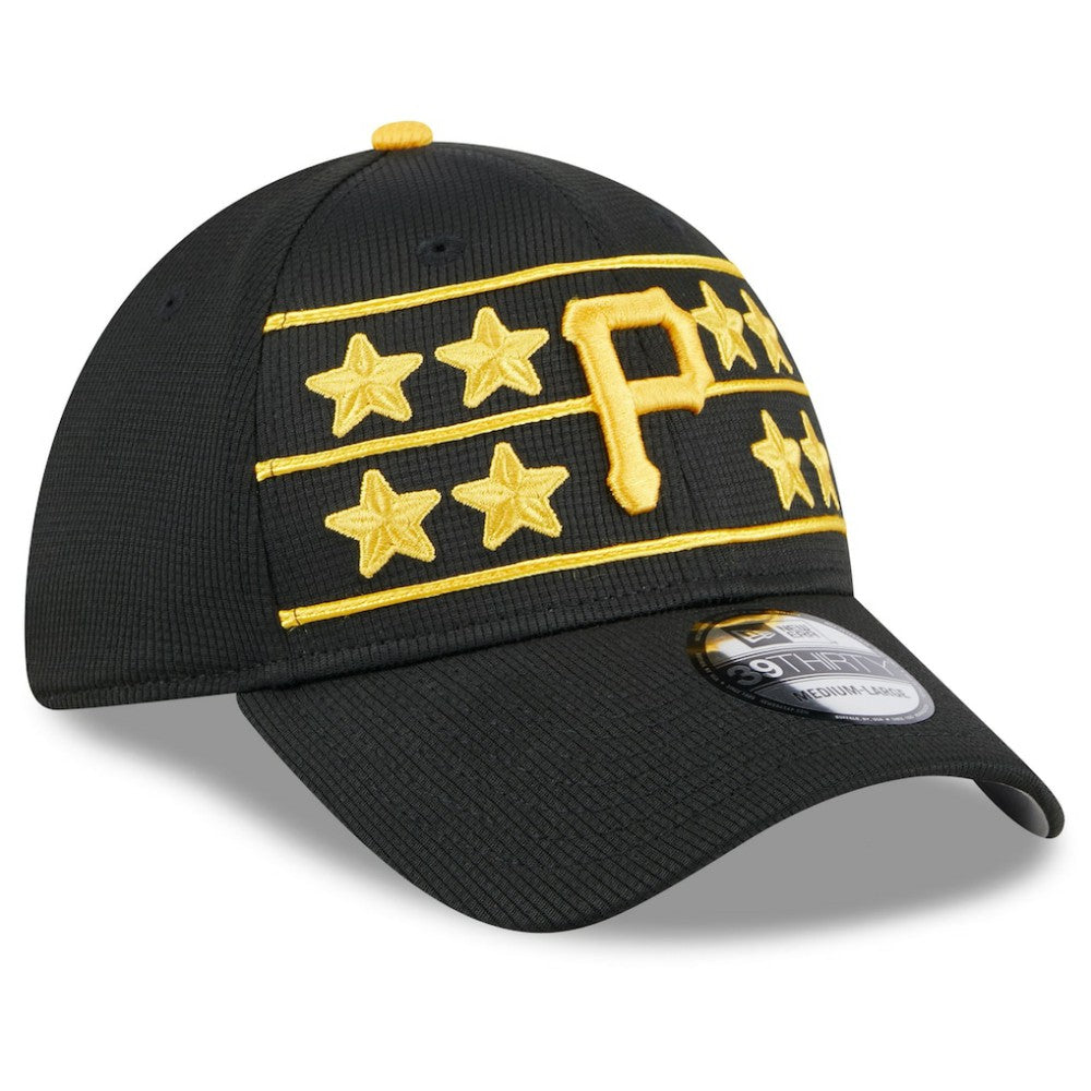 Pittsburgh Pirates 2025 Batting Practice 39THIRTY Flex Hat - Black | New Era