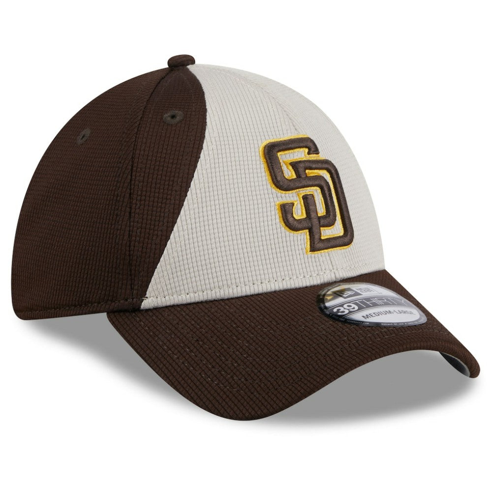 San Diego Padres 2025 Batting Practice 39THIRTY Flex Hat - Brown | New Era