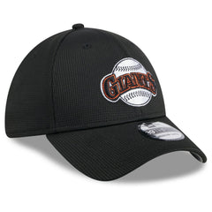 San Francisco Giants 2025 Batting Practice 39THIRTY Flex Hat - Black | New Era