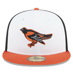 Baltimore Orioles 2025 Batting Practice 59FIFTY Fitted Hat - White | New Era