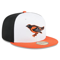 Baltimore Orioles 2025 Batting Practice 59FIFTY Fitted Hat - White | New Era