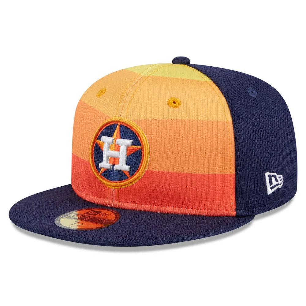 Houston Astros 2025 Batting Practice 59FIFTY Fitted Hat - Orange | New Era