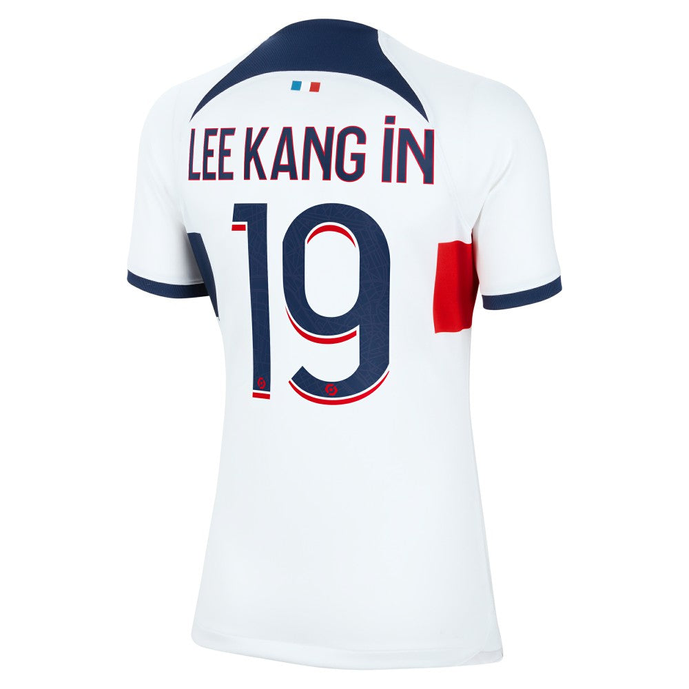 Lee Kang In Paris Saint-Germain Women's 2023/24 Away Stadium Replica Player Jersey - White | Nike shop