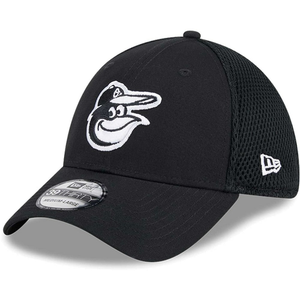 Baltimore Orioles Neo 39THIRTY Flex Hat - Black/White | New Era