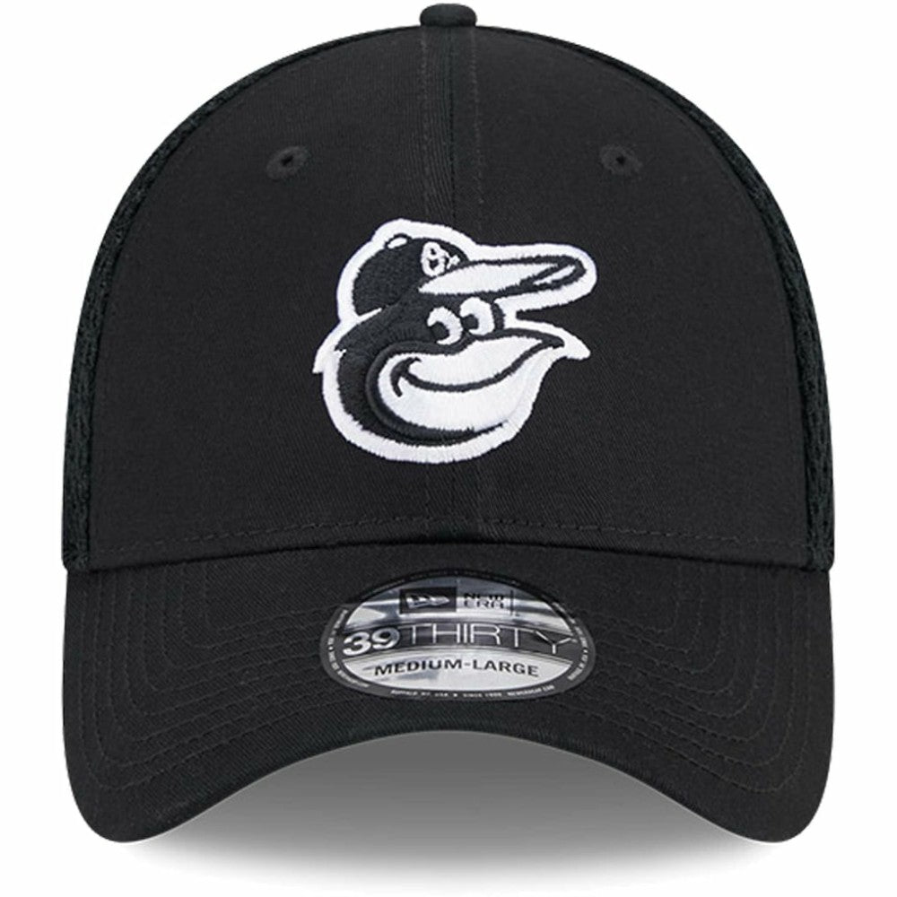 Baltimore Orioles Neo 39THIRTY Flex Hat - Black/White | New Era