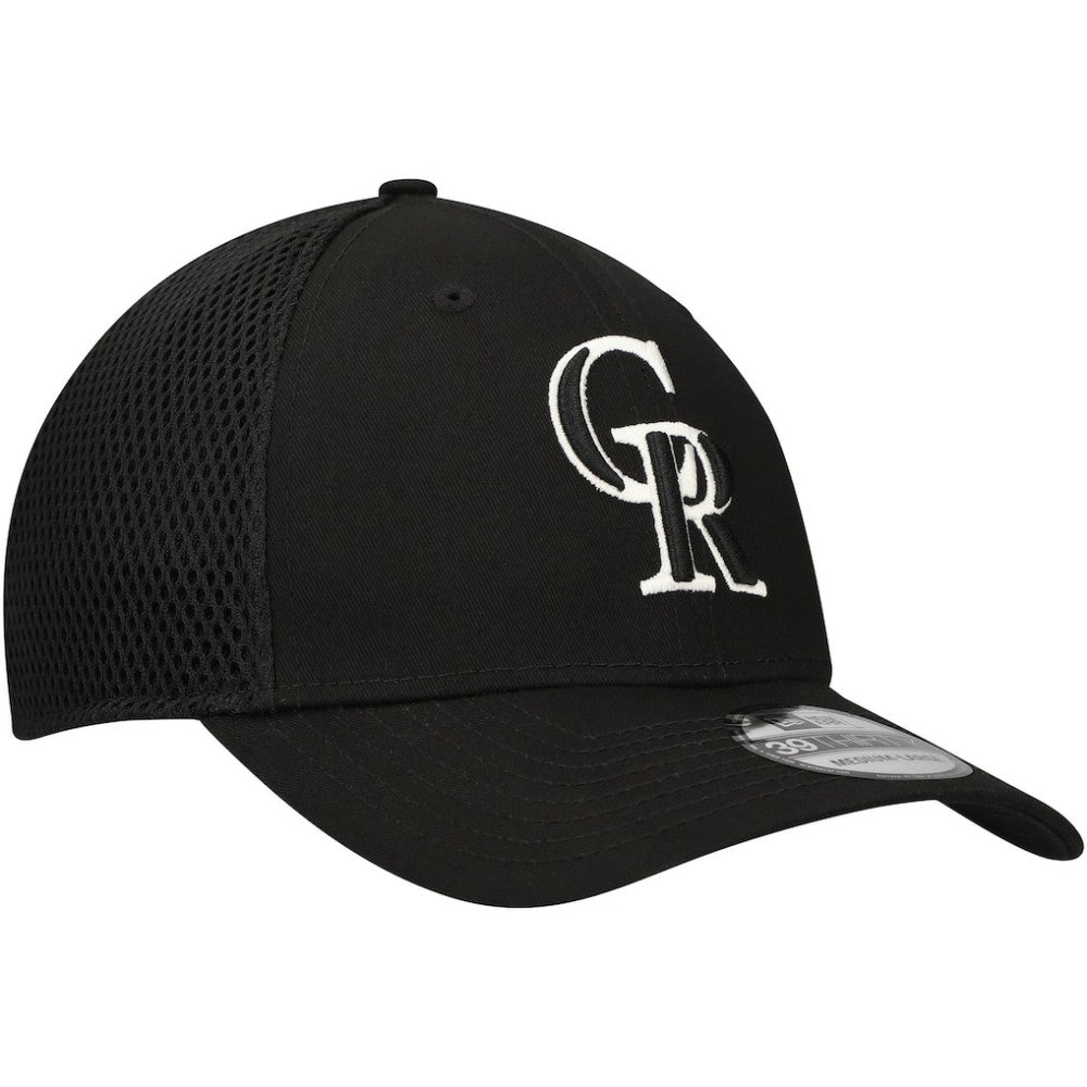 Colorado Rockies Neo 39THIRTY Flex Hat - Black/White | New Era