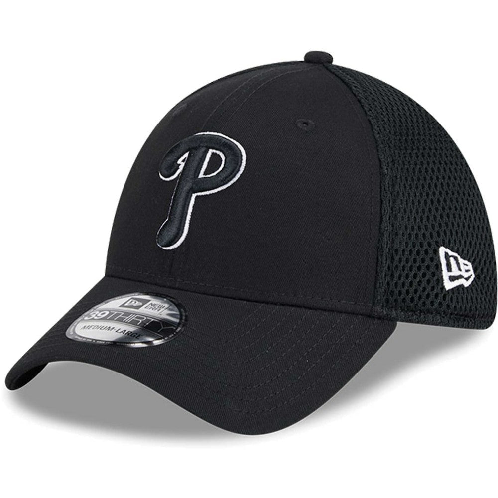Philadelphia Phillies Neo 39THIRTY Flex Hat - Black/White | New Era