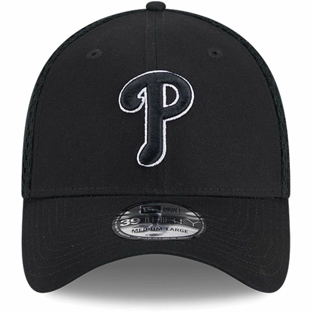 Philadelphia Phillies Neo 39THIRTY Flex Hat - Black/White | New Era