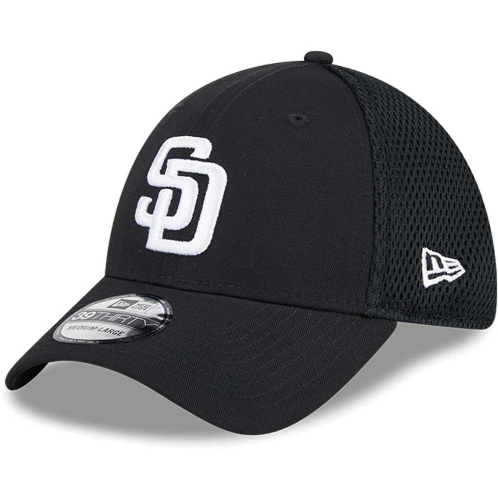 San Diego Padres Neo 39THIRTY Flex Hat - Black/White | New Era