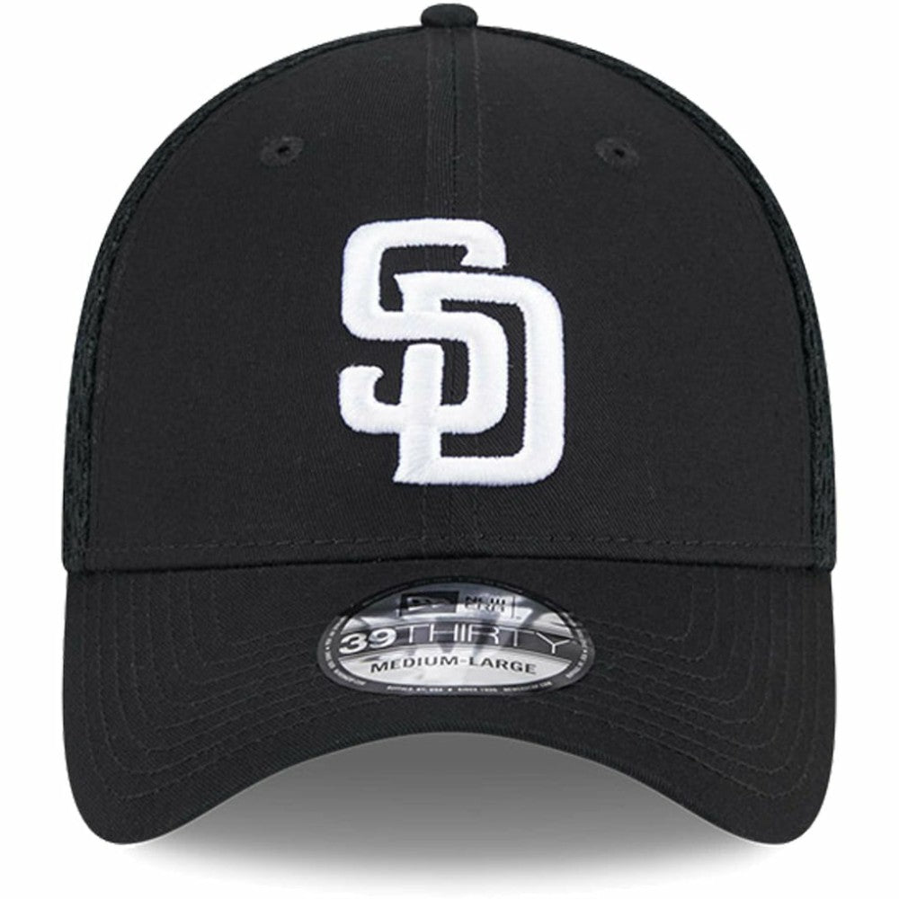San Diego Padres Neo 39THIRTY Flex Hat - Black/White | New Era