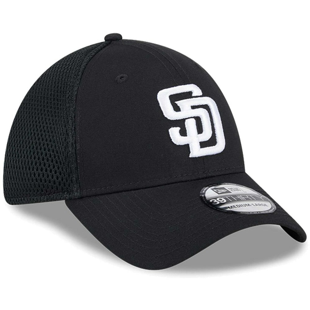 San Diego Padres Neo 39THIRTY Flex Hat - Black/White | New Era