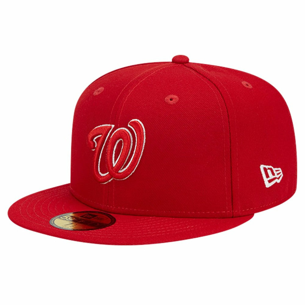 Washington Nationals Logo 59FIFTY Fitted Hat - Red | New Era