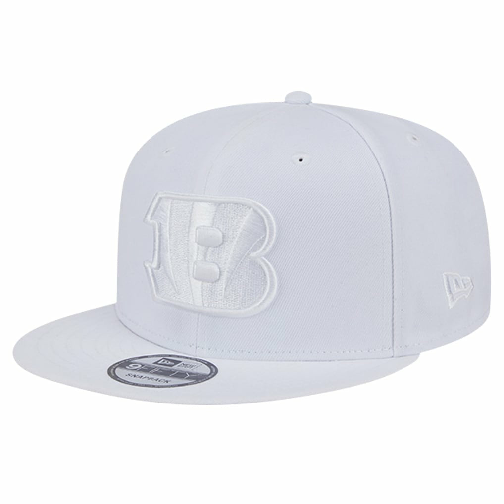 Cincinnati Bengals New Era Main White on White 9FIFTY Snapback Hat cheap