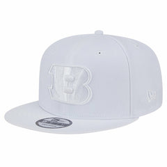 Cincinnati Bengals New Era Main White on White 9FIFTY Snapback Hat cheap