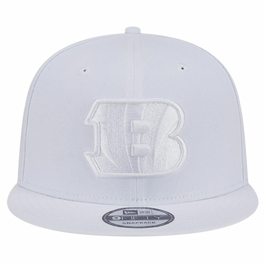 Cincinnati Bengals New Era Main White on White 9FIFTY Snapback Hat cheap