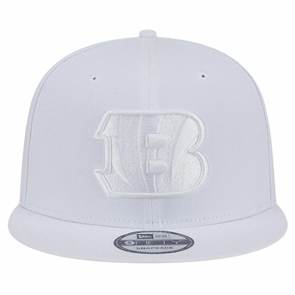 Cincinnati Bengals New Era Main White on White 9FIFTY Snapback Hat cheap