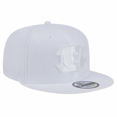 Cincinnati Bengals New Era Main White on White 9FIFTY Snapback Hat cheap