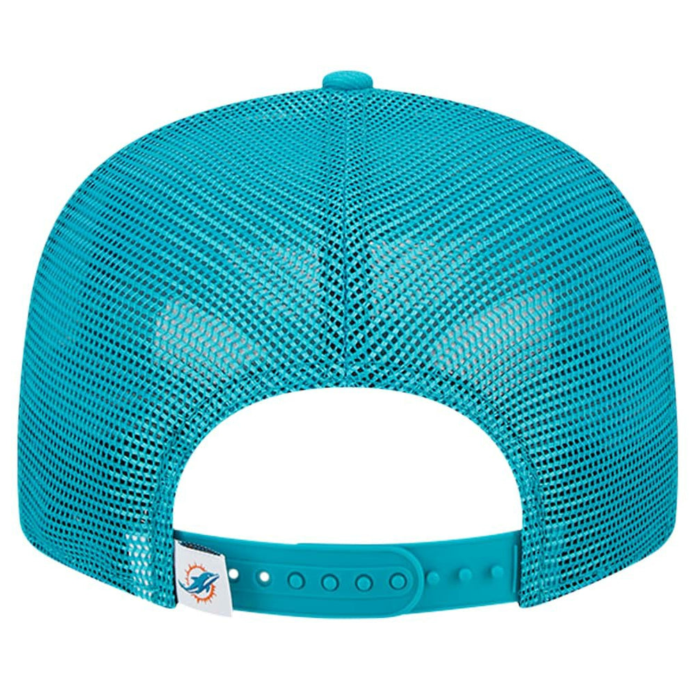 Miami Dolphins New Era Main Trucker 9FIFTY Snapback Hat - Aqua discount