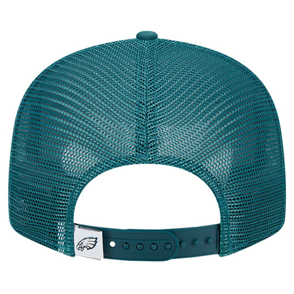 Philadelphia Eagles New Era Main Trucker 9FIFTY Snapback Hat - Midnight Green on sale