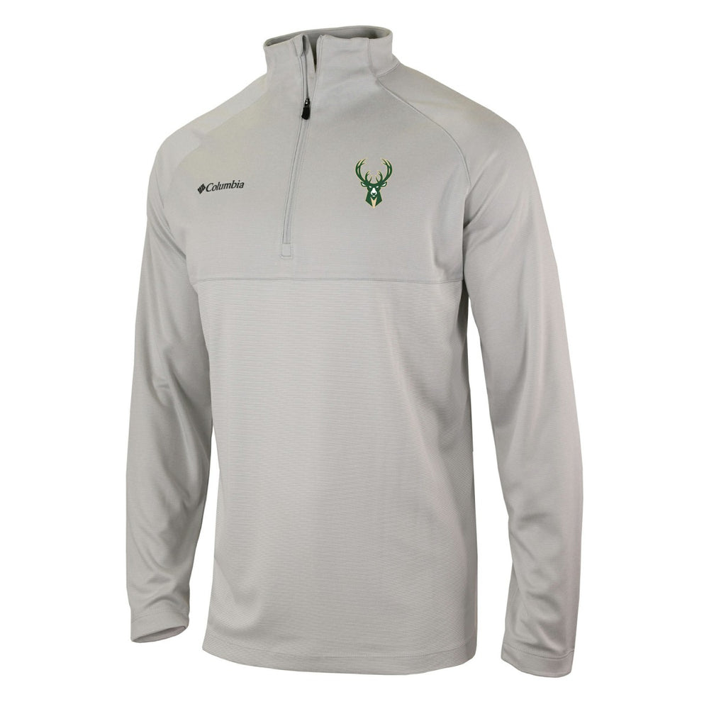 Milwaukee Bucks Omni-Wick Rockin' It Quarter-Zip Pullover Top - Heather Gray | Columbia shop