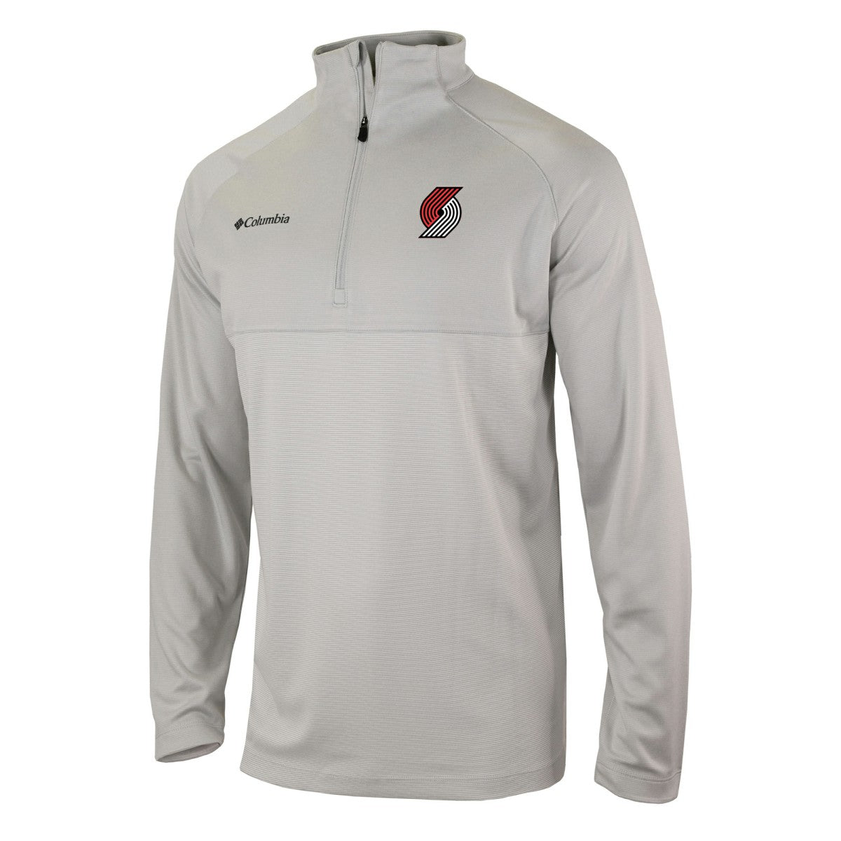 Portland Trail Blazers Omni-Wick Rockin' It Quarter-Zip Pullover Top - Heather Gray | Columbia shop