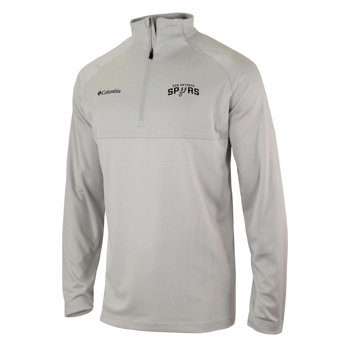 San Antonio Spurs Omni-Wick Rockin' It Quarter-Zip Pullover Top - Heather Gray | Columbia discount