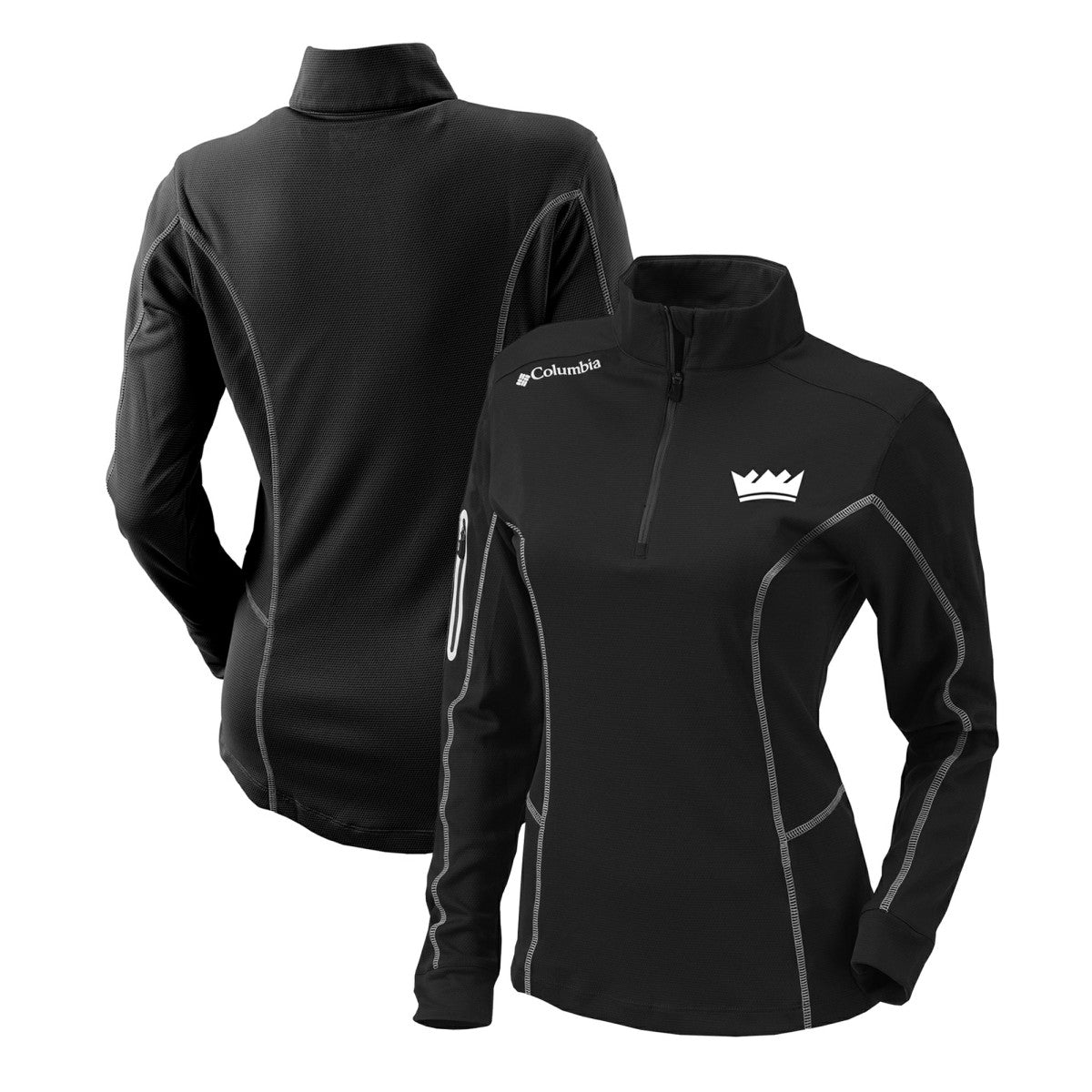 Sacramento Kings Women's Omni-Wick Shotgun Quarter-Zip Pullover Top - Black | Columbia cheap