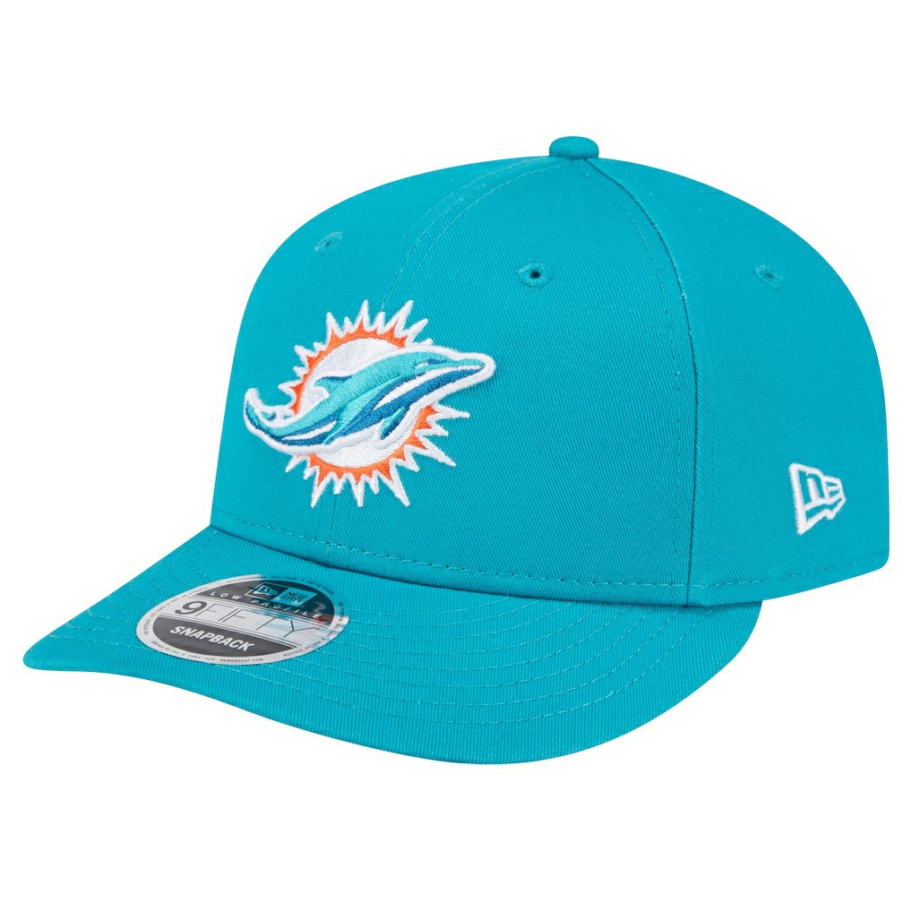 Miami Dolphins New Era Main Low Profile 9FIFTY Snapback Hat - Aqua sale