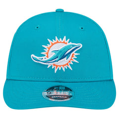 Miami Dolphins New Era Main Low Profile 9FIFTY Snapback Hat - Aqua sale