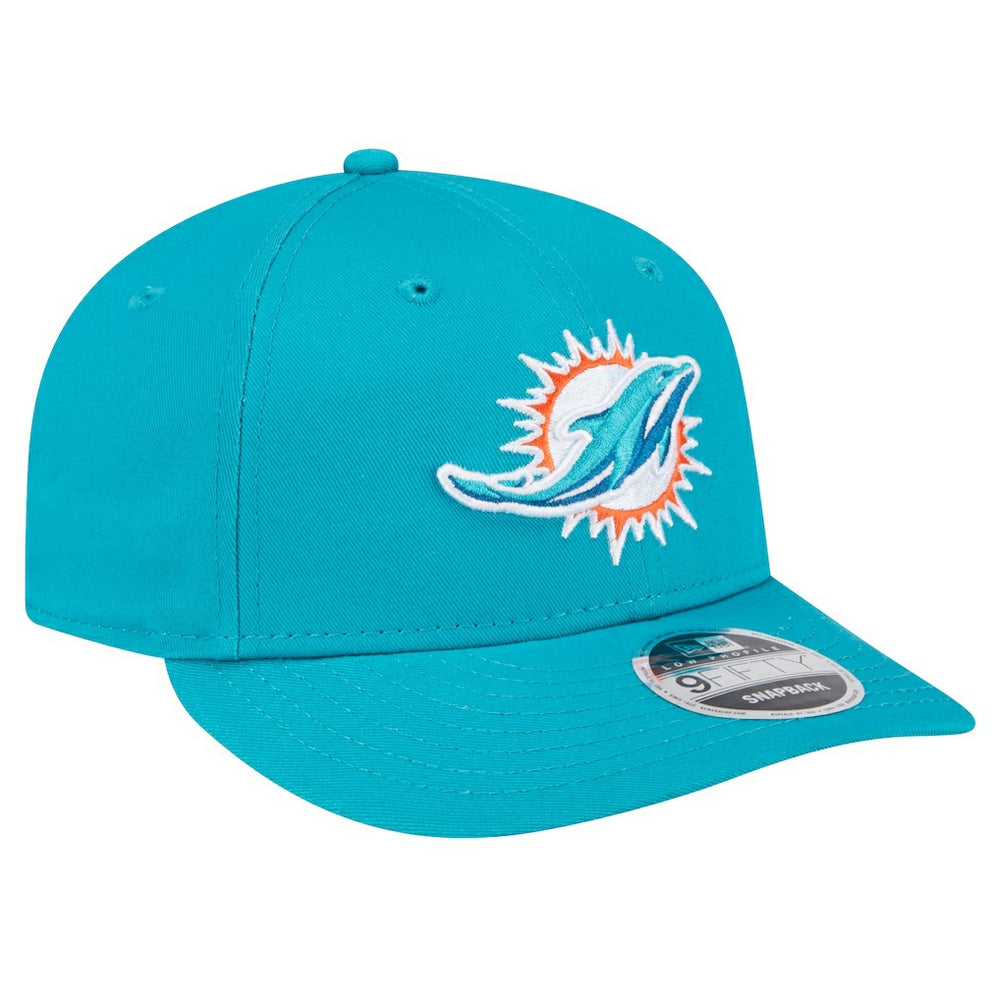 Miami Dolphins New Era Main Low Profile 9FIFTY Snapback Hat - Aqua sale