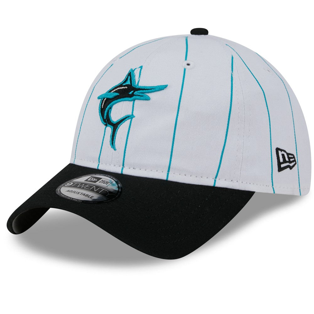 Miami Marlins 2025 Batting Practice 9TWENTY Adjustable Hat - White | New Era