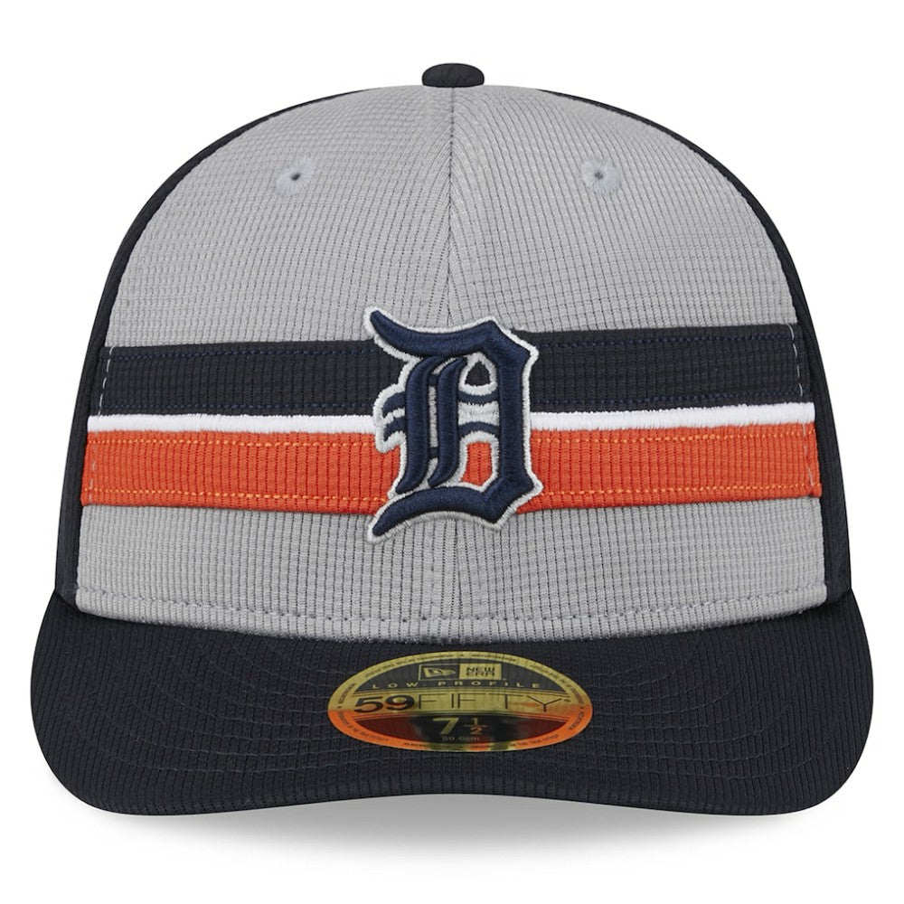 Detroit Tigers 2025 Batting Practice Low Profile 59FIFTY Fitted Hat - Gray | New Era
