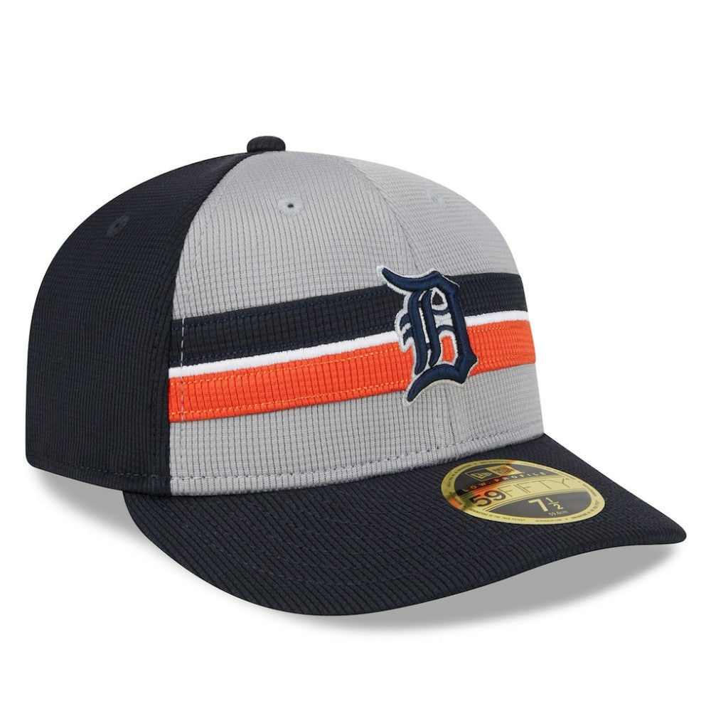 Detroit Tigers 2025 Batting Practice Low Profile 59FIFTY Fitted Hat - Gray | New Era