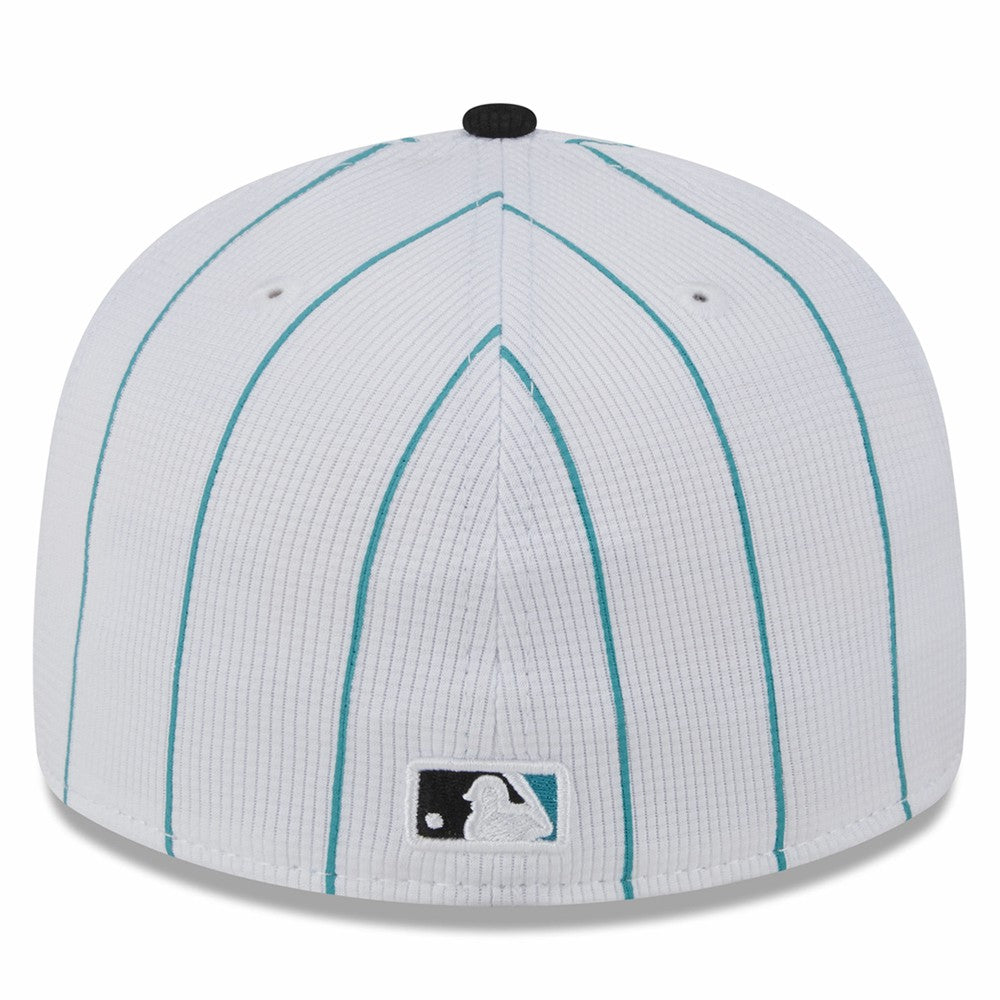 Miami Marlins 2025 Batting Practice Low Profile 59FIFTY Fitted Hat - White | New Era