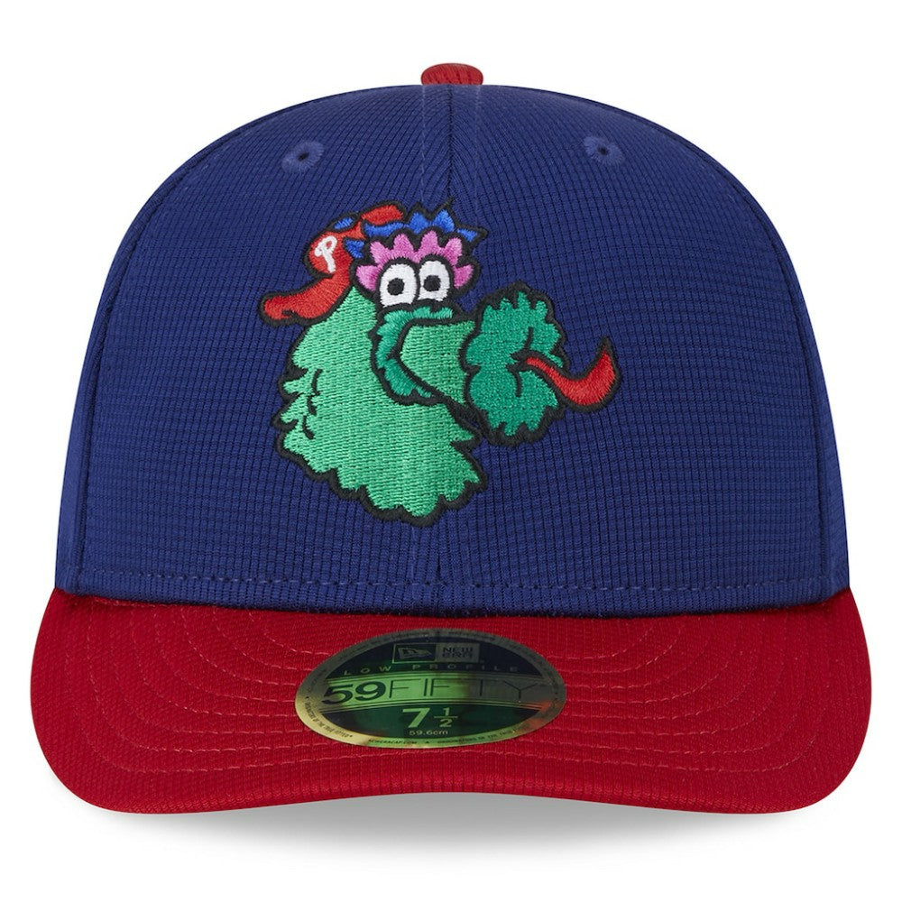 Philadelphia Phillies 2025 Batting Practice Low Profile 59FIFTY Fitted Hat - Navy | New Era