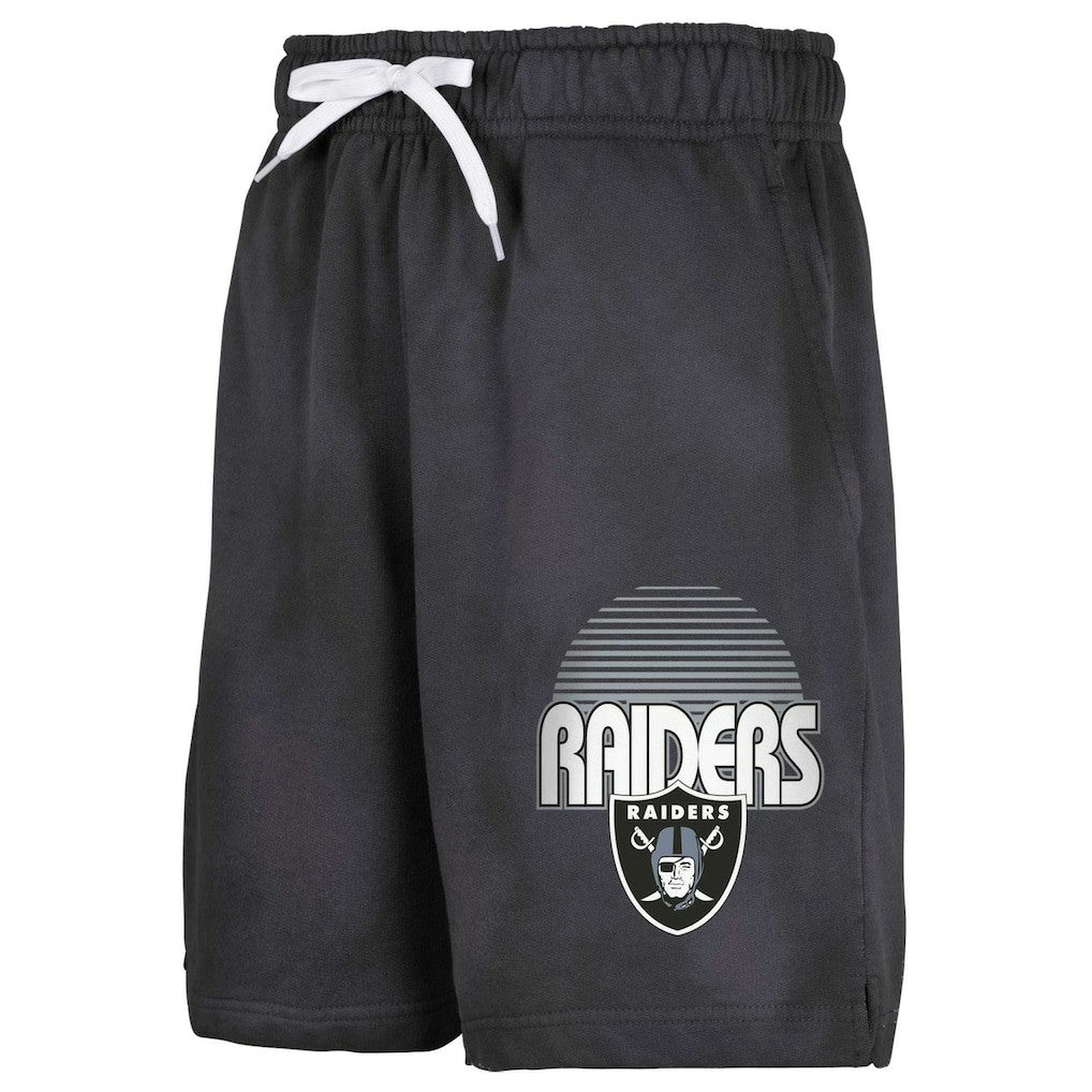 Las Vegas Raiders Youth Beach Bum Sun-Bleached French Terry Shorts - Black outlet