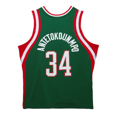 Giannis Antetokounmpo Milwaukee Bucks 2013/14 Hardwood Classics Swingman Jersey - Hunter Green | Mitchell & Ness outlet