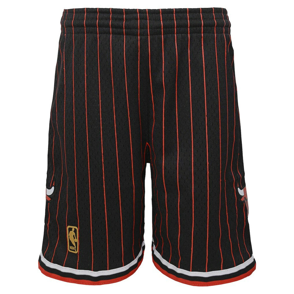 Chicago Bulls Youth Hardwood Classics Swingman Shorts - Black | Mitchell & Ness on sale