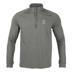 Boston Red Sox Levelwear City Connect Calibre Insignia Core Quarter-Zip Pullover Top - Heather Charcoal