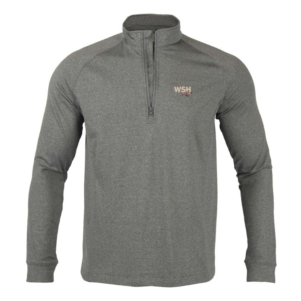 Washington Nationals Levelwear City Connect Calibre Insignia Core Quarter-Zip Pullover Top - Heather Charcoal
