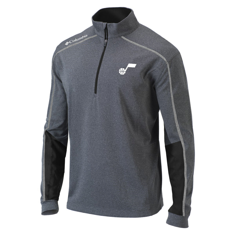 Utah Jazz Omni-Wick Shotgun 2.0 Quarter-Zip Pullover Top - Black | Columbia outlet